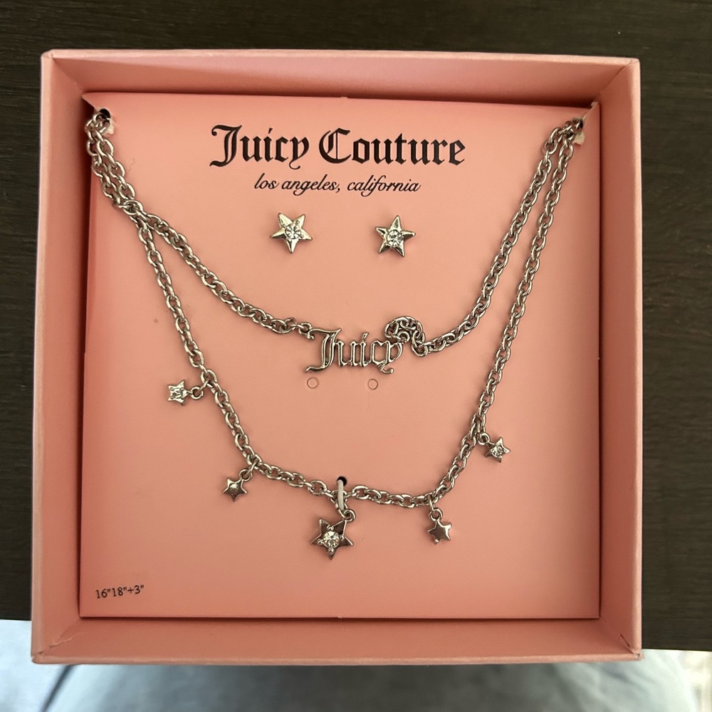 Juicy Couture Silver Charm Necklace